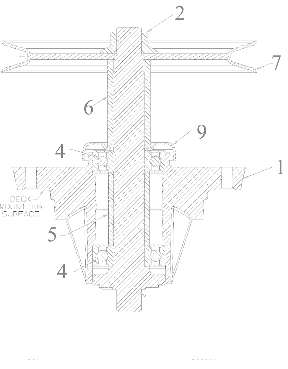 Spindle Diagram and Parts List for 17ADFACTA07 2024 Yard Machines Lawn Tractor